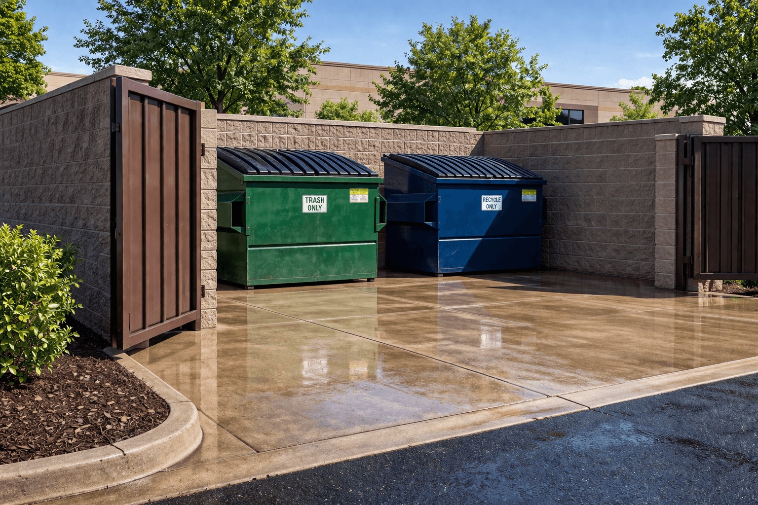 Commercial Waste Area Cleaning